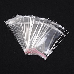 Clear Cellophane Bags, Rectangle, Clear, 14x6cm, Inner Measure: 8.5x6cm