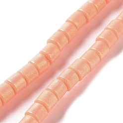 Light Salmon Spray Painted Handmade Polymer Clay Beads Strands, for DIY Jewelry Crafts Supplies, Column, Light Salmon, 6~6.5x6mm, Hole: 1.8mm, about 63~65pcs/strand, 15.43~15.87 inch(39.2~40.3cm)