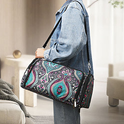 Colorful Oxford Zipper Knitting Bag, Yarn Storage Organizer, Crochet Hooks & Knitting Needles Bag, Colorful, 37x20x21cm