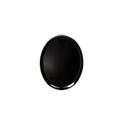 Obsidian Natural Obsidian Worry Stones, Massage Tools, Oval, 45x35mm