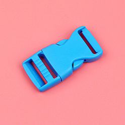 Темно-Голубой Пластиковая регулируемая быстроразъемная боковая пряжка, глубокое синее небо, 61x44x14 мм, отверстие : 38x4 мм