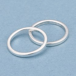 Посеребрённый Латунные соединительные колечки, долговечный, круглые кольца, 925 серебро покрытием, 12x1 мм, внутренний диаметр: 10 мм
