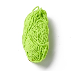 Citron Vert 3-ply polyester fil lumineux, lueur dans le fil noir, pour le tricot et le crochet, lime, 1/8 pouces (3 mm), environ 27.34 yards (25m)/paquet
