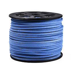 Королевский синий Замша Faux шнуры, искусственная замшевая кружева, королевский синий, 1/8 дюйм (3 мм) x 1.5 мм, около 100 ярдов / рулон (91.44 м / рулон), 300 фут / рулон