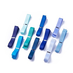 (52) Непрозрачная лаванда Репсовые ленты , полиэфирные ленты, синяя серия, разноцветные, 5/8 дюйм (16 мм), около 1 ярд / прядь (0.9144 м / прядь)
