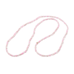 Pink Jewelry Waist Bead, Body Chain, Glass Seed Beaded Belly Chain, Bikini Jewelry for Woman Girl, Pink, 770mm