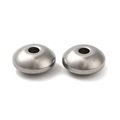 Stainless Steel Color 201 Stainless Steel Beads Spacers, Rondelle, Stainless Steel Color, 4x2mm, Hole: 1.5mm