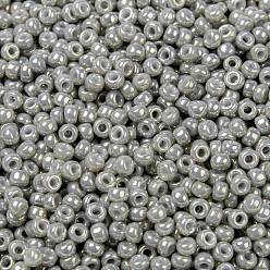 (RR1866) Lustre Gris Opaque Perles rocailles miyuki rondes, perles de rocaille japonais, 8/0, (rr 1866) lustre gris opaque, 8/0, 3mm, Trou: 1mm, environ2111~2277 pcs / 50 g