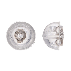 Platino Pendientes de plata de primera ley con baño de rodio, Platino, 925 mm, agujero: 5x4 mm