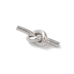 Stainless Steel Color 304 Stainless Steel Pendants, Love Knot Fittings, Stainless Steel Color, 16x5.6x5mm, Hole: 0.9mm
