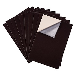 Black Jewelry Flocking Cloth, Self-adhesive Fabric, Black, 40x28.9~29cm, 12sheets/set