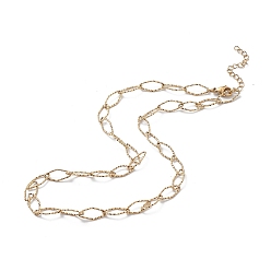 Oro Chapado en iones (ip) 304 collar de cadena de eslabones de rombos de acero inoxidable para hombres y mujeres, dorado, 18.31 pulgada (46.5 cm)