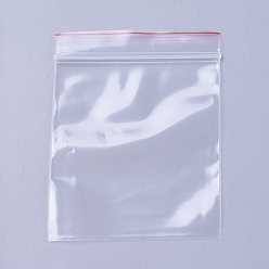 Clear Plastic Zip Lock Bags, Resealable Packaging Bags, Top Seal, Self Seal Bag, Rectangle, Clear, 9x6cm, Unilateral Thickness: 2 Mil(0.05mm)