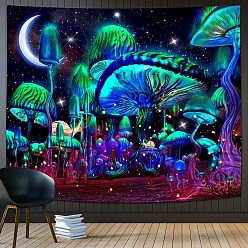 Snail Mushroom Polyester Wall Tapestry, Rectangle Trippy Tapestry for Wall Bedroom Living Room, Mushroom Pattern, 1300x1500mm