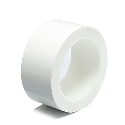 White Polyethylene & Gauze Adhesive Tapes for Fixing Carpet, Bookbinding Repair Cloth Tape, Flat, White, 4.5cm, 10m/roll