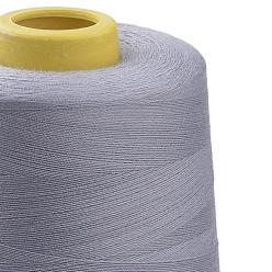 Gris Clair Cordes de fil de couture de polyester, pour le tissu ou le bricolage, gris clair, 0.1 mm, environ 7000 mètres / rouleau