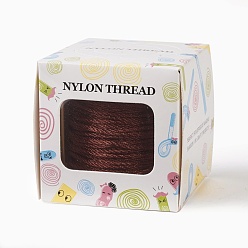 Saddle Brown Nylon Thread, Saddle Brown, 1.0mm, about 49.21 yards(45m)/roll