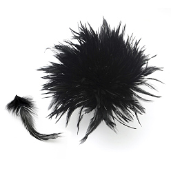 Noir Accessoires de costume de plume de mode, noir, 120~160x10~21 mm, sur 700~800 pcs / paquet