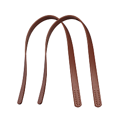 Brun De Noix De Coco Poignées en sac en cuir imitation, pour accessoires de remplacement de sangles de sac, brun coco, 618x18.5x3.5mm, Trou: 2.5mm