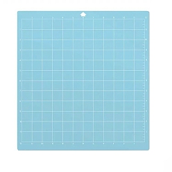 Light Blue Square PVC Cutting Mat, Cutting Board, for Craft Art, Light Blue, 35.6x33cm