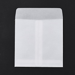 Clair Sacs rectangulaires en papier parchemin translucide, pour sacs-cadeaux et sacs à provisions, clair, 13.45 cm, sac: 110x110x0.3 mm