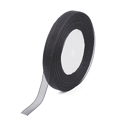 Negro Cinta de organza, ancho cinta de la boda decorativa, negro, 1 pulgada (25 mm), 250yards (228.6m)