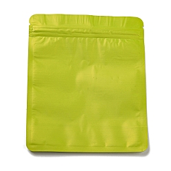 Желто-Зеленый Пластиковые пакеты с застежкой-молнией, верхние пакеты с самозапечатыванием, прямоугольные, желто-зеленый, 15x12x0.15 см, односторонняя толщина: 2.5 мил(0.065мм)