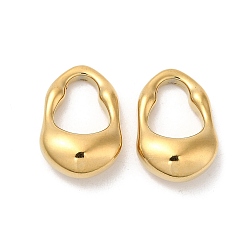 Real 18K Gold Plated 304 Stainless Steel Pendants, Lock Charm, Real 18K Gold Plated, 19x12.5x6mm, Hole: 11x8.5mm