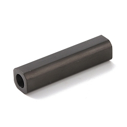 Electrophoresis Black Chapado iónico (ip) 304 cierres magnéticos de acero inoxidable con extremos para pegar, estilo mate, cuboides, electroforesis negro, 29.9x7x7 mm, agujero: 4 mm
