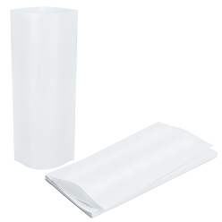 Blanc Sac thermorétractable pour animaux de compagnie, membrane à ventouse, film rétractable, sac à double port, rectangle, blanc, 257x127x0.2mm