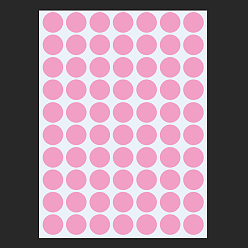 Бледно-Розовый Клейкая бумажная лента, круглые наклейки, для изготовления карт, скрапбукинга, дневник, планировщик, конверт и блокноты, круглые, розовый жемчуг, 1.3 см, о 117 шт / лист