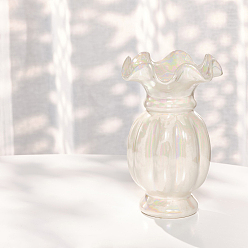 Желтая Старая Ткань  Керамика сухоцветы ваза витрины украшения, для украшения дома гостиной, старое кружево, 195 мм, внутренний диаметр: 125 мм