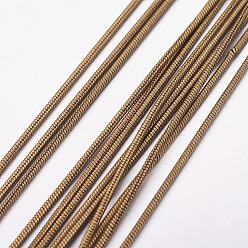Античная Бронза Паяная латунная круглая цепь в виде змеи, античная бронза, 1 мм