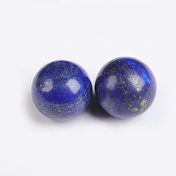 Ляпис-Лазурь Крашеные природные лазурит круглые бусины, сфера драгоценного камня, нет отверстий / незавершенного, 16 мм
