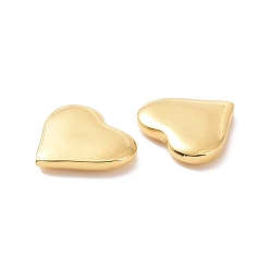 Золотой Ионное покрытие (ip) 304 шарики из нержавеющей стали, нет отверстий / незавершенного, сердце, золотые, 8.5x9.5x2 мм