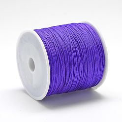 Mauve Nylon Thread, Chinese Knotting Cord, Mauve, 1mm, about 284.33 yards(260m)/roll