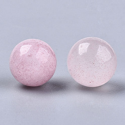 Quartz Rose Naturel a augmenté perles de quartz, sphère de pierres précieuses, pas de trous / non percés, ronde, 8mm