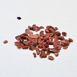 Goldstone Synthetic Goldstone Beads, No Hole/Undrilled,  Chip, 2~8x2~4mm, about 8500pcs/500g