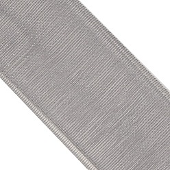 Gris Ruban d'organza polyester, grises , 1/8 pouce (3 mm), 800 yards / rouleau (731.52 m / rouleau)