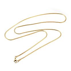 Golden 304 Stainless Steel Necklaces, with Lobster Clasps, Snake Chain Necklaces, Golden, 29.9 inch(74.4cm), 2mm