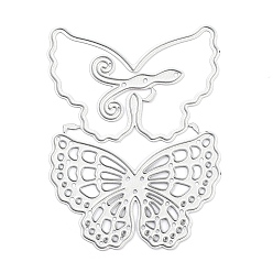 Butterfly Carbon Steel Cutting Dies Stencils, for DIY Scrapbooking, Photo Album, Decorative Embossing Paper Card, Matte Stainless Steel Color, Butterfly, 76x56x0.8mm
