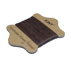 Coconut Brown Waxed Nylon Cord, Coconut Brown, 0.55mm, about 21.87 yards(20m)/card