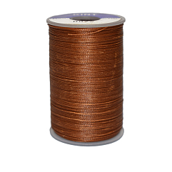 Sienna Waxed Polyester Cord, 6-Ply, Sienna, 0.55mm, about 38.27 yards(35m)/roll