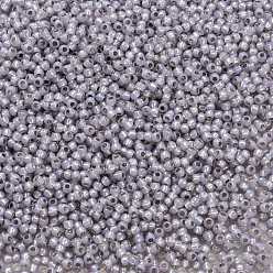 (2122) Silver Lined Light Amethyst Opal Toho perles de rocaille rondes, perles de rocaille japonais, (2122) Opale améthyste claire doublée d'argent, 11/0, 2.2mm, Trou: 0.8mm, à propos 1110pcs / bouteille, 10 g / bouteille