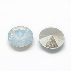 Aqua Cabochons en résine strass, forme de diamant, Aqua, 16x7.5 mm, sur 100 PCs / sac