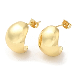 Настоящее золото 18K Серьги-гвоздики в форме капли из латуни с гальваническим покрытием для женщин, без свинца и без кадмия, реальный 18 k позолоченный, 19.5x15 мм, штифты : 0.9 мм