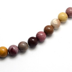 Mookaite Natural Mookaite Round Beads Strands, 8mm, Hole: 1mm, about 45pcs/strand, 15 inch