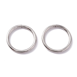 Stainless Steel Color 304 Stainless Steel Jump Rings, Open Jump Rings, Round, Stainless Steel Color, 15x1.5mm, Inner Diameter: 12.3mm