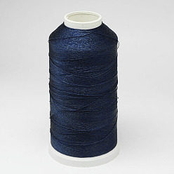 Prussian Blue Nylon Thread, For Tassel Making, Prussian Blue, 0.3mm, about 1093.61 yards(1000m)/roll