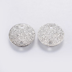 Платина Соединители железные ссылки, , плоско-круглые, платина, 10x0.2 мм, отверстие : 1 мм